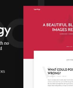 Typology Theme – Minimalist Blog & Text Based Theme for WordPress 1.7.6