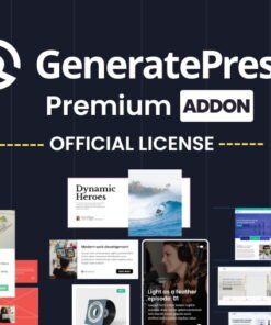 GeneratePress Theme Premium Addon | Original License | One Time Payment – Exclusive Deal