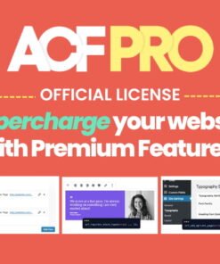 Advanced Custom Fields (ACF) Pro | Original License | One Time Payment – Exclusive Deal